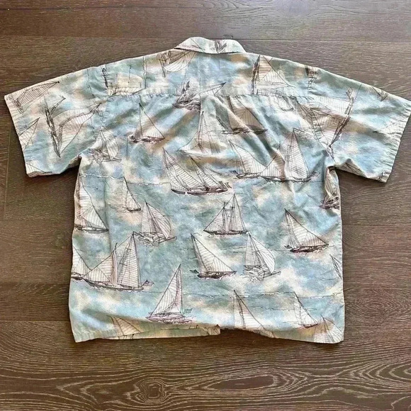 Cooke Street Sailboat Hawaiian Shirt 2XL - Picture 6 of 6